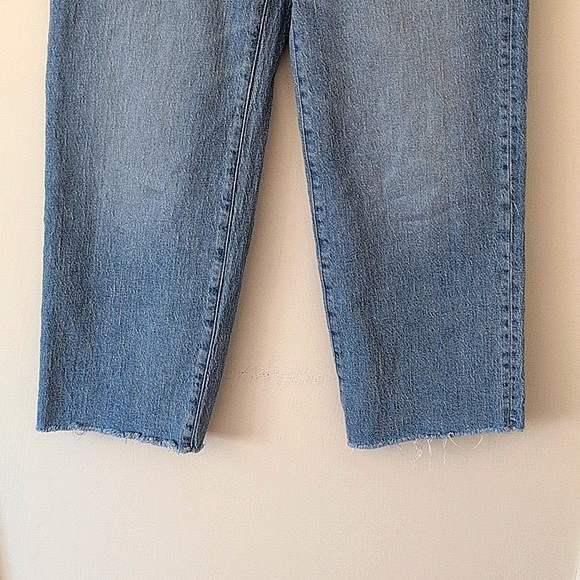 Madewell Womens 25 The Perfect Vintage Wide Leg Crop Jeans Casual Classic Preppy - Picture 2 of 8